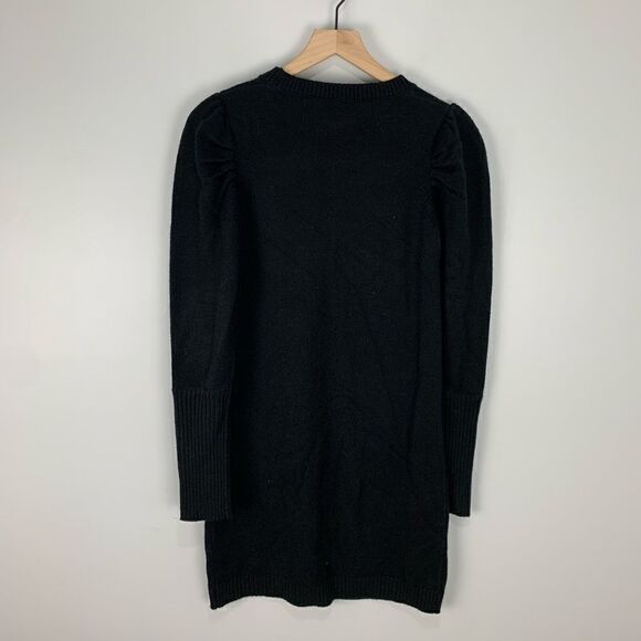 Wayf Black Puff Sleeve Sweater Dress XS - Picture 5 of 7